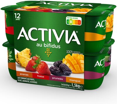 Activia fruits 125 g x 12 panache