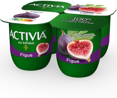 Activia fruits 125 g x 4 figue