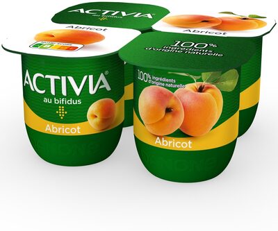 Activia fruits 125 g x 4 abricot