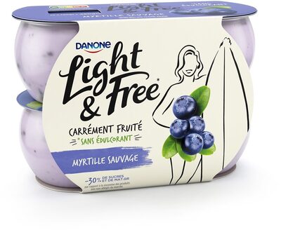 Light & free myrtille 120 g x 4