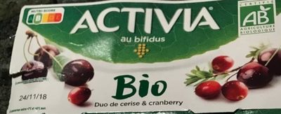 Activia Bio Duo de Cerise & Cranberry