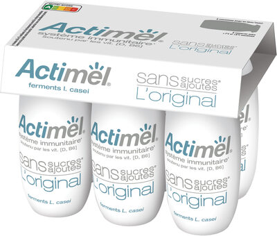 Actimel nature sans sucres ajoutes 100 g x 6