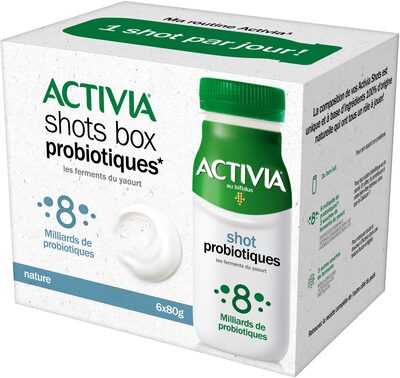 Activia shot nature 80 g x 6