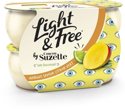Light & free fruit mangue citron 120 g x 4