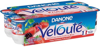 Danone veloute fruix rouges 125 g x 8