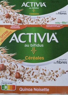 Spécialité laitière bifidus céréales quinoa noisettes