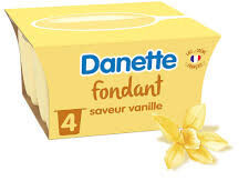 Danette Fondant - Saveur Vanille 4 x 100 g