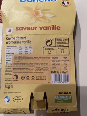 Danette saveur vanille