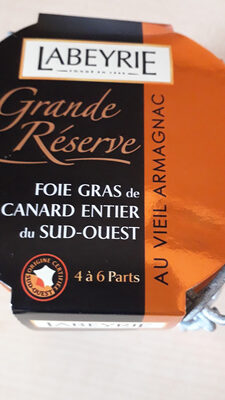 Foie gras de canard Entier grande réserve