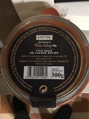 Foie gras de canard entier
