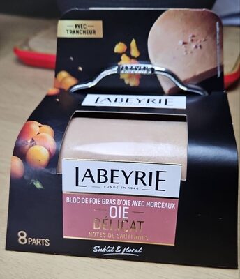Bloc de foie gras d'oie avec morceaux Délicat Notes de Sauternes