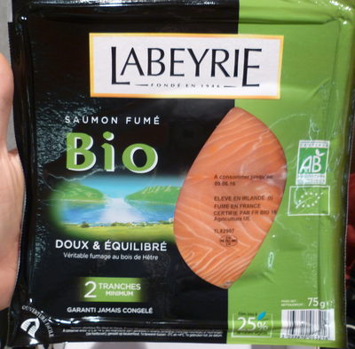 Saumon fumé Bio, doux et équilibré