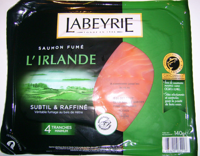 Saumon fumé l'Irlande