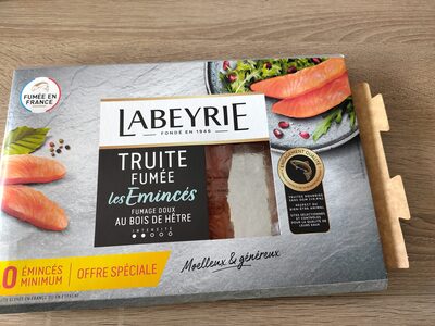 Truite fumée les émincés fumage doux au bois de hêtre