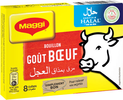 MAGGI Bouillon goût Bœuf Halal 8 tablettes, 80g