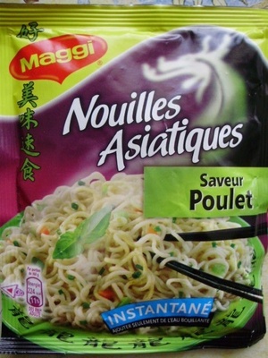 Nouilles instantané asiatiques saveur poulet