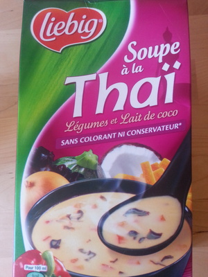 Soupe à la thaï, légumes et lait de coco