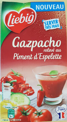 Gazpacho relevé au piment d'Espelette