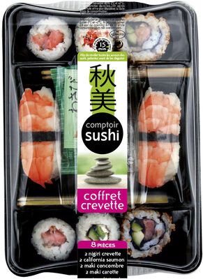 coffret crevette 8 pièces
