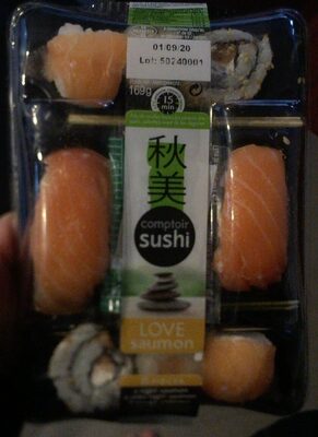 Comptoir Sushi Le Love Saumon la barquette de 8 pièces 169 g