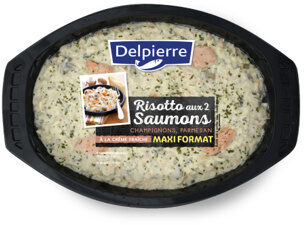 Risotto aux 2 saumons, champignon et parmesan