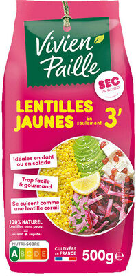 Lentilles jaunes en seulement 3'