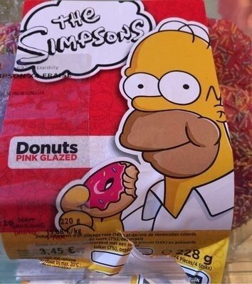 Donut pink glazed