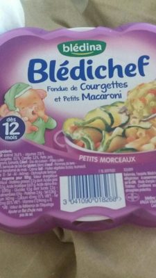 Blédichef fondue de courgettes et petits macaroni