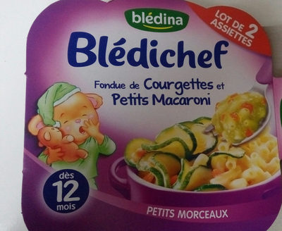 Fondue de courgettes et petits macaroni