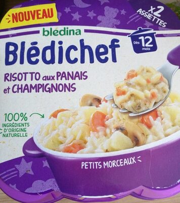 BLEDINA BLEDICHEF Risotto aux Panais et Champignons 2x230g Dès 12 Mois