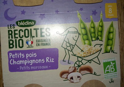 Petit pois champignons riz - Petits morceaux