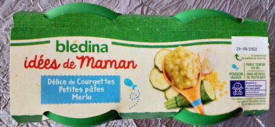 Délice de courgettes, petites pâtes, merlu