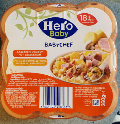 Baby chef Emince de pommes de terre, Jambon à la paysanne