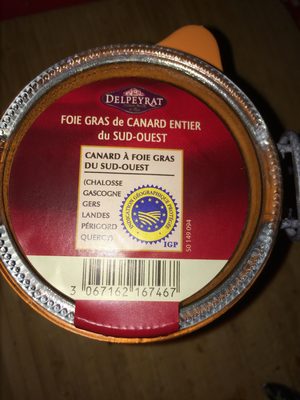Foie gras de canard entier du Sud Ouest IGP