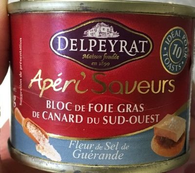 Apéri'Saveurs - Bloc de foie gras de canard du Sud-Ouest à la fleur de sel de Guérande