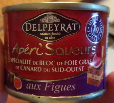 Spécialité de bloc de foie gras de canard du sud-ouest aux figues