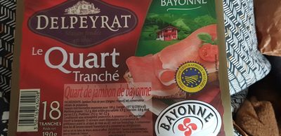 Jambon de BAYONNE, quart Tranché