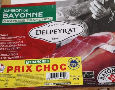 Jambon de Bayonne grandes tranches