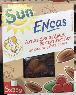 Encas Amandes grillées & cranberries