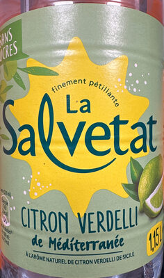Eau minérale naturelle de citron verdelli de Sicile