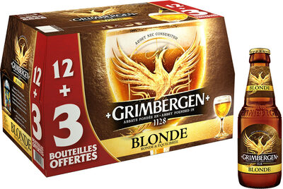 Grimbergen Bière d'Abbaye 12X25CL GRIMBERGEN + 3 BOUTEILLES O 6.7 DEGRE ALCOOL