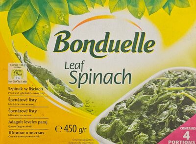 Спанак на листа