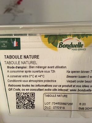 Taboulé Nature
