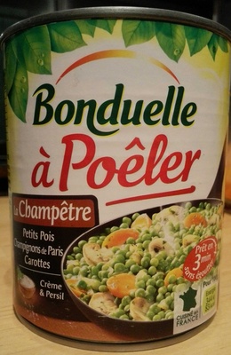 La Champêtre - petits pois - champignons de Paris - carottes