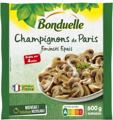 Champignons de Paris émincés épais