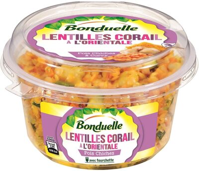 Lentilles corail à l'orientale 180g - portion individuelle