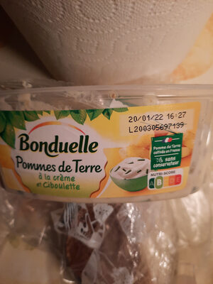 Pommes de terre Crème et Ciboulette