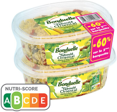 Taboulé Oriental Menthe et Huile d'Olive Vierge Extra Bonduelle 300gx2 2éme à -60%
