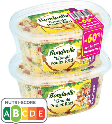 Taboulé au Poulet Rôti Bonduelle 500gx2 2éme à -60%