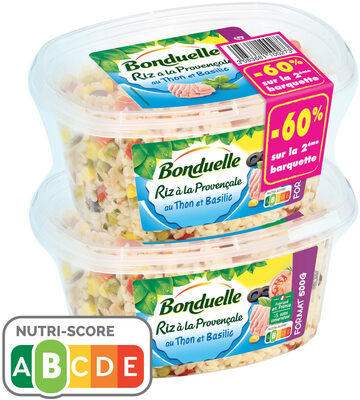 Riz à la Provençale au Thon & Basilic Bonduelle 500gx2 2éme à -60%